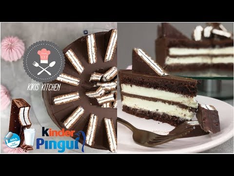 Kinder Pingui Torte | Schokotorte mit Mascarpone & Sahne | Pingui Geburtstagstorte | Kikis Kitchen