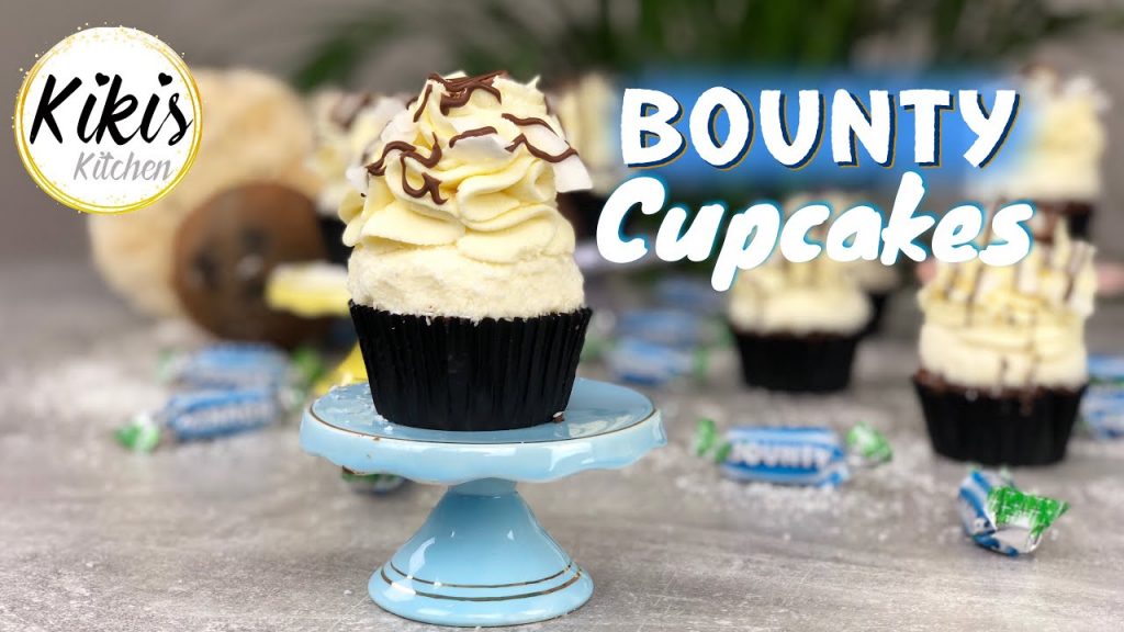 Kokos Cupcakes | Bounty Schokomuffins | Muffins mit Kokos | Cupcake mit Sahnefrosting