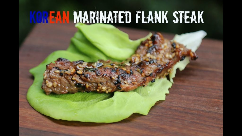 Korean marinated Flank Steak – traditionelles koreanisches Barbecue Rezept