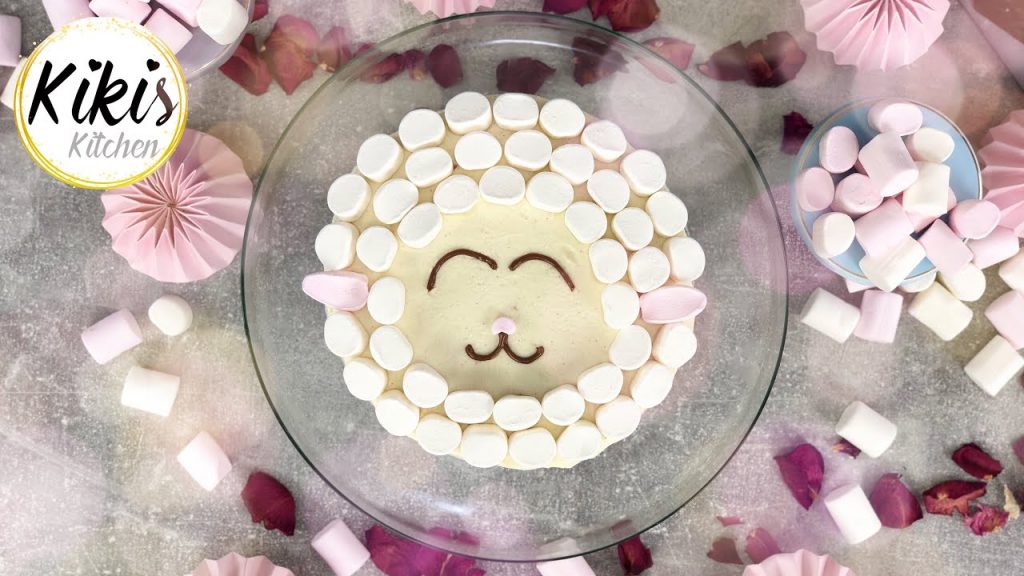 Schaftorte mit Marshmallows Glutenfrei | Eid Cake | Kurban Bayrami | Bayramtorte | Rüblikuchen