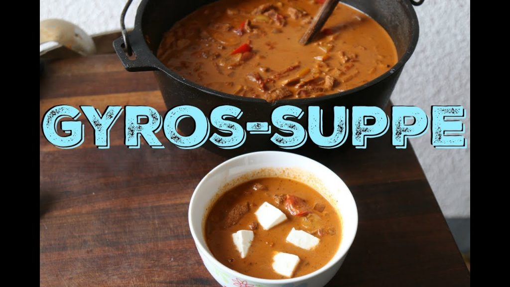 Pikante Gyros-Suppe aus dem Dutch Oven