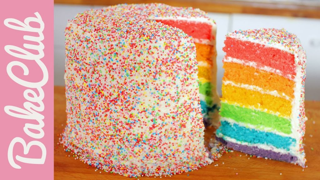 Rainbow Cake (Regenbogenkuchen) | BakeClub