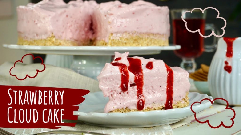 Kein Mehl ergattert? Kein Problem: 5 Minuten-Torte ohne Mehl 😋Strawberry Cloud Cake / No Bake