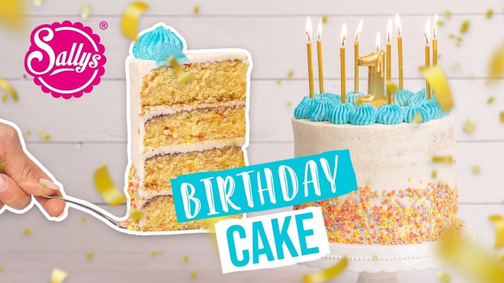 Einfache Geburtstagstorte / Birthday Cake / mit Schnellbacktipps/ Sallys Welt