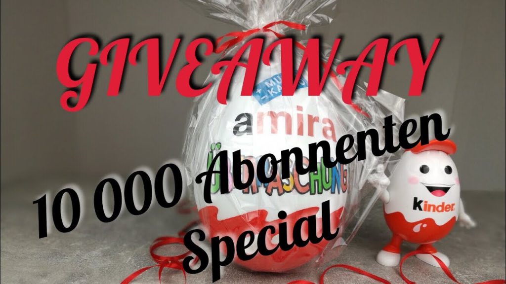 [Beendet] 10.000 ABONNENTEN Special | Give Away | Große Verlosung | Gewinnspiel | Kikis Kitchen