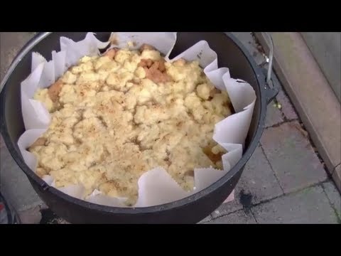 Birnen-Crumble aus dem Dutch Oven (Dopf)