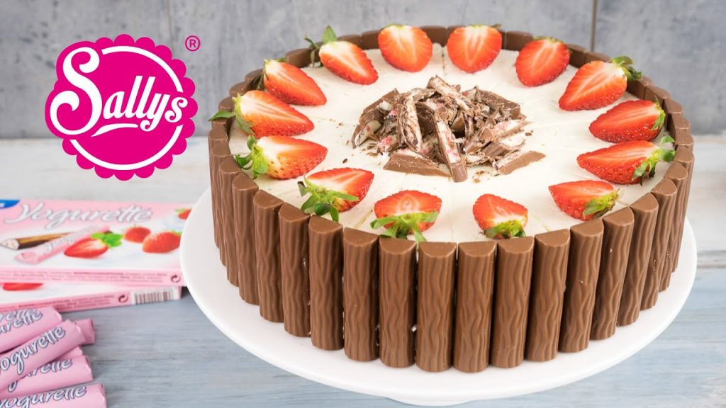 Yogurette Torte / Erdbeer-Joghurt-Schokoladentorte / Sallys Welt