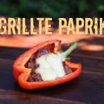 Paprika mit Hackfleisch-Käsefüllung vom Grill