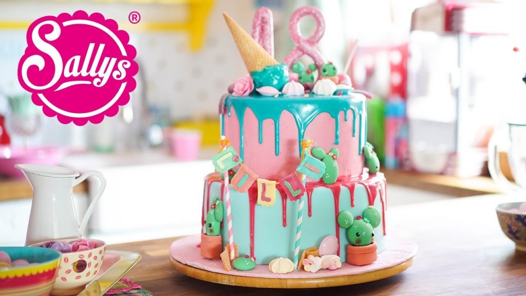 18th Birthday Cake / Geburtstagstorte zum 18. / Drip Cake / Sallys Welt