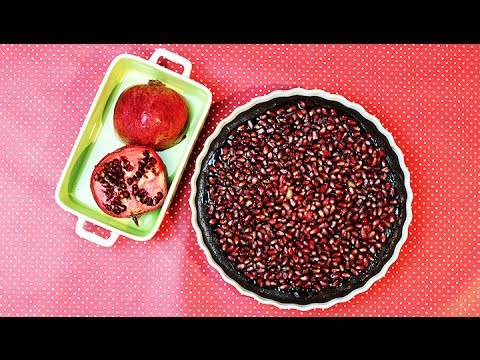 GRANATAPFEL-SCHOKOLADEN-TARTE | Pomegranate Chocolate Tarte