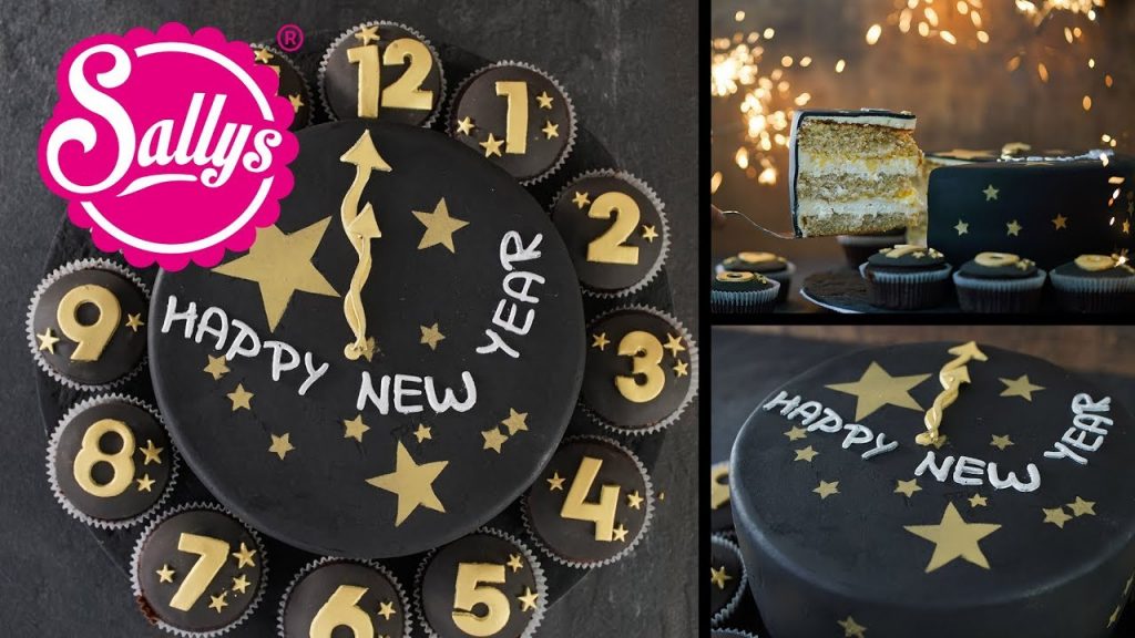 Silvester Torte / Uhr Torte / New Years Cake / Sallys Welt