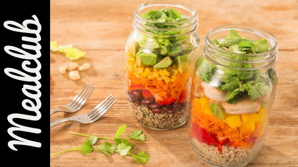 Zweierlei Schichtsalate / 2 Salads in a Jar / Healthy Meal prep | MealClub