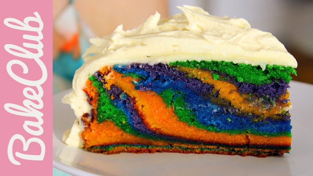 Rainbow Cake (Regenbogenkuchen) – Nur 1 Backgang! | BakeClub