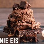 Brownies Schokoladen-Eis / Half-Baked Brownies Ice Cream / Sallys Welt