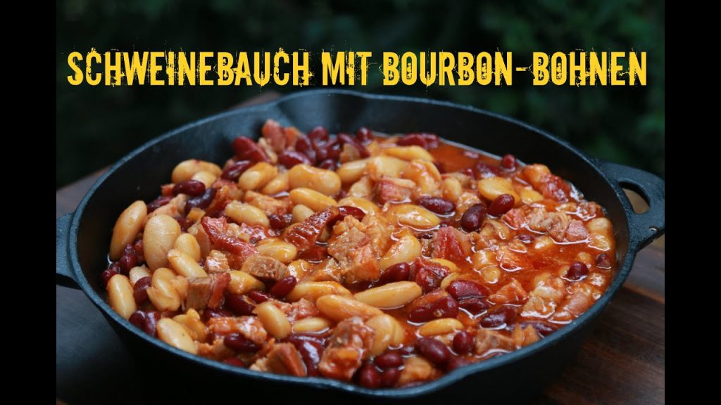 Stauferico Schweinebauch mit Bourbon-Bohnen  – Porkbelly Bourbon Baked Beans