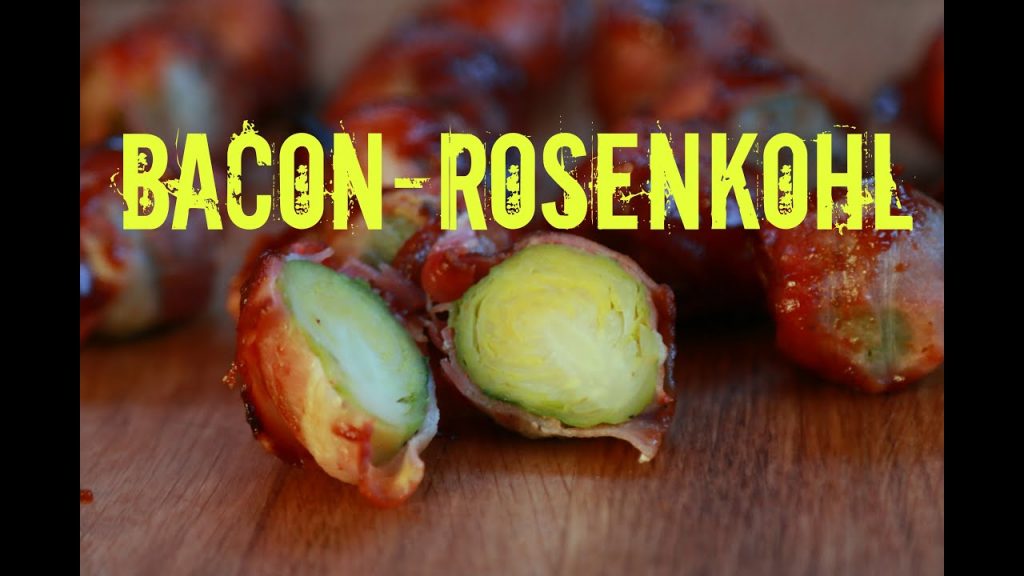 Bacon-umwickelter Rosenkohl vom Grill – grilled Bacon-wrapped Brussels sprouts