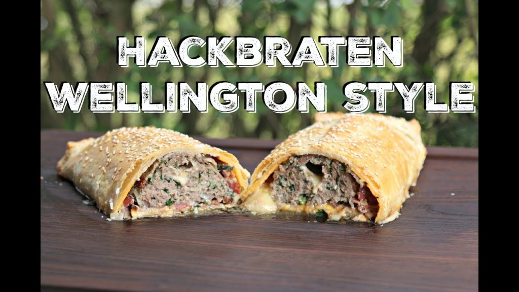 Hackbraten –  Wellington Style mit Bacon und Cheddar