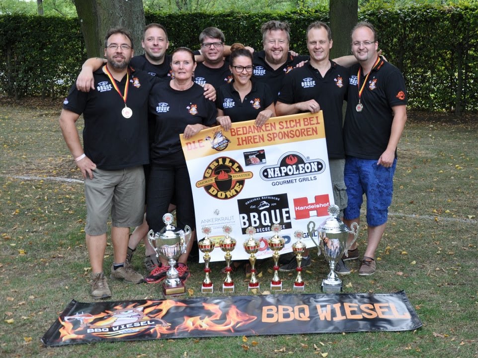 Siegeszug der BBQ Wiesel bei der "Deutschen Grillmeisterschaft 2014" in Schweinfurt