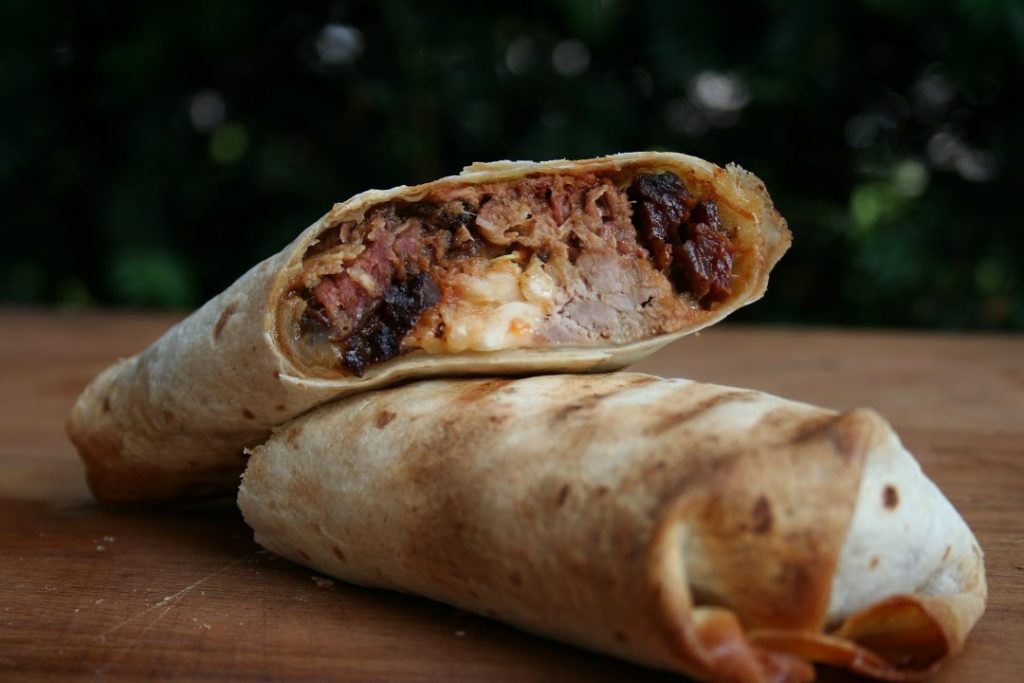 Grilled Pulled Pork Burrito