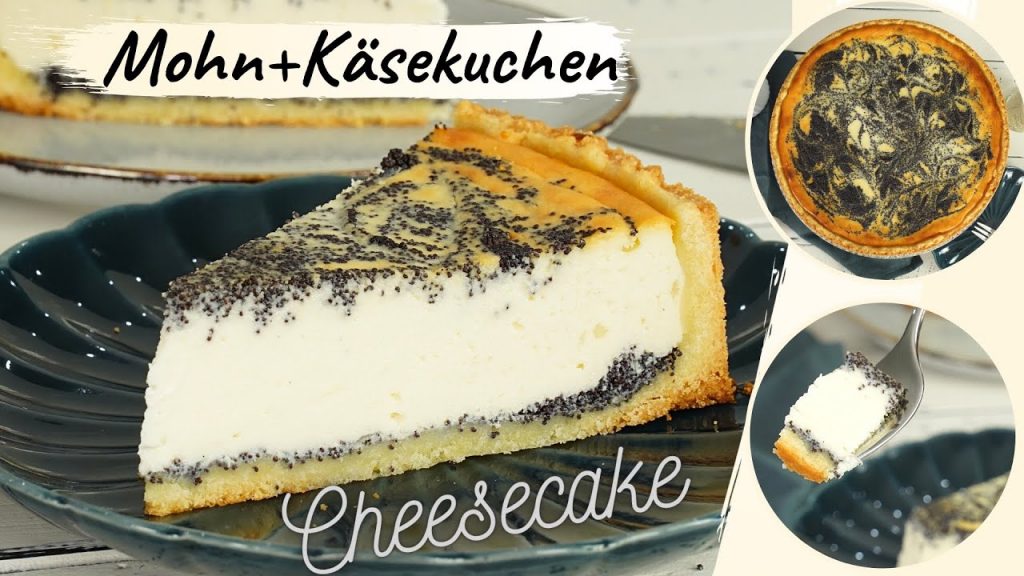 Hübscher Mohn-Käsekuchen mit Quark / Käsekuchen mit Mohn / Poppy Cheesecake á la Kiki