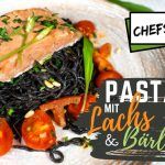 Pasta mit Lachs und Bärlauch - schnelle Nummer gegen Hunger