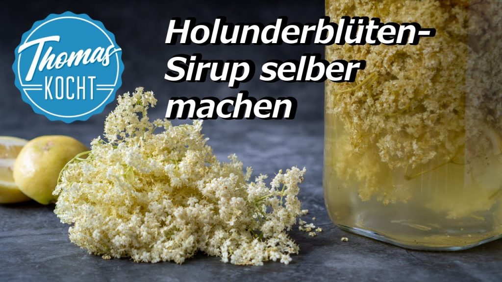 Holunderblütensirup selber machen – ohne Zitronensäure – Hugo Rezept