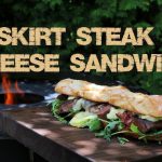 Skirtsteak Cheese Sandwich von der Feuerplatte
