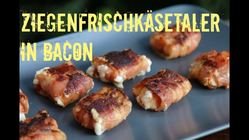Ziegen (FRISCH) käsetaler in Bacon – Beilagenrezept