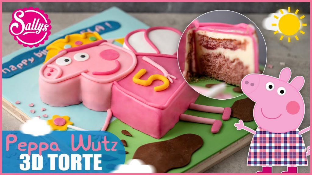 Peppa Pig Fondant Cake / Peppa Wutz Motiv Torte / Sallys Welt