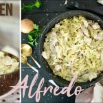 Einfaches Chicken Alfredo Rezept - 20 Minuten Rezept / Nudeln mit Hühnchen in cremiger Soße
