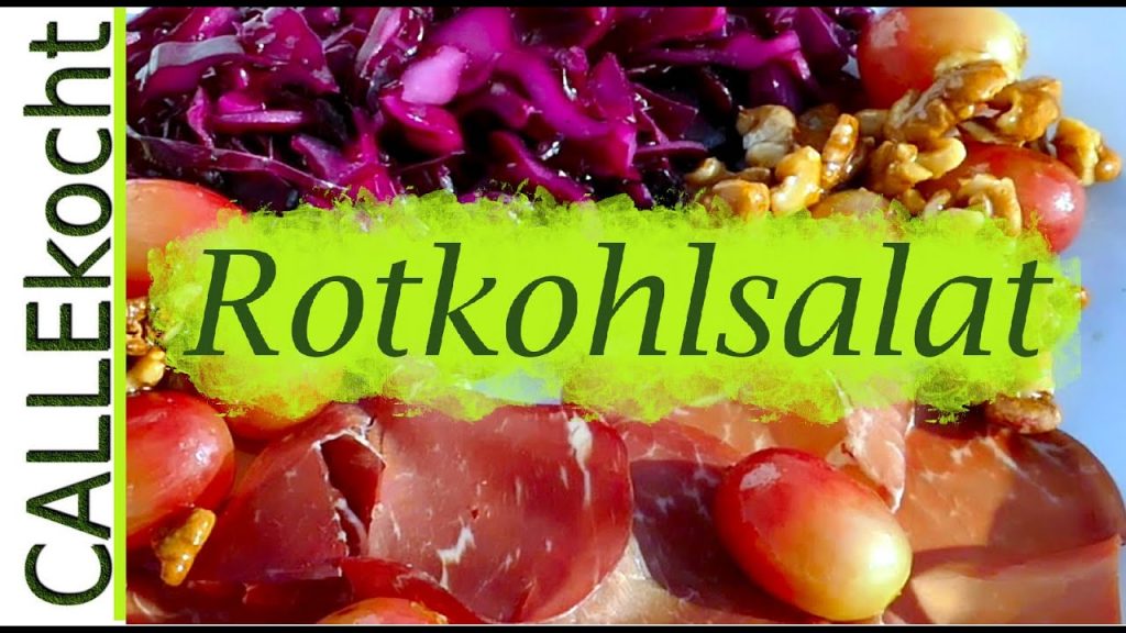 Rotkohlsalat mit Trauben schnell und einfach selber machen – Rezept