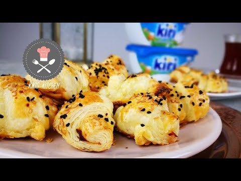 Orientalisches Fingerfood | Kiri & Pastirma Croissants | Herzhafte Mini Croissants mit Blätterteig