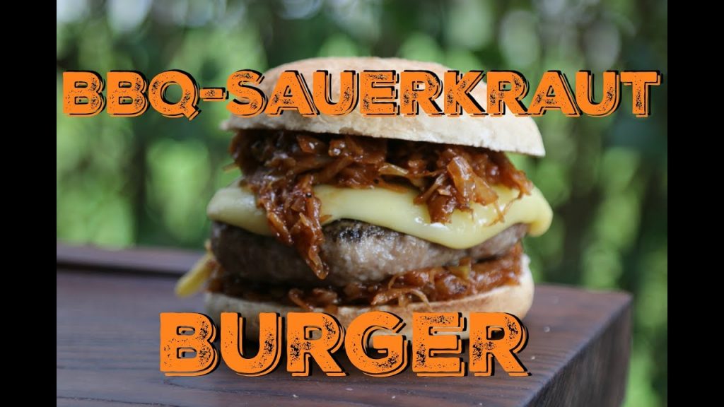 BBQ Sauerkraut Bratwurst Burger
