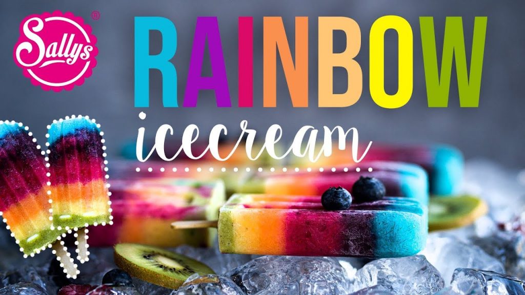 Rainbow Ice / Gesundes Regenbogen Eis für Kinder / Sallys Welt