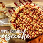 Apple Crumble Cheesecake - unglaublich cremig mit Streuseln und Karamell
