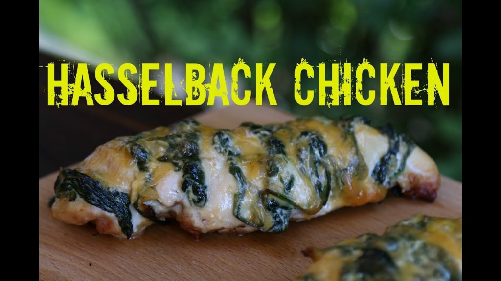 Fächerhähnchenbrust mit Spinat und Ricotta – Hasselback Chicken