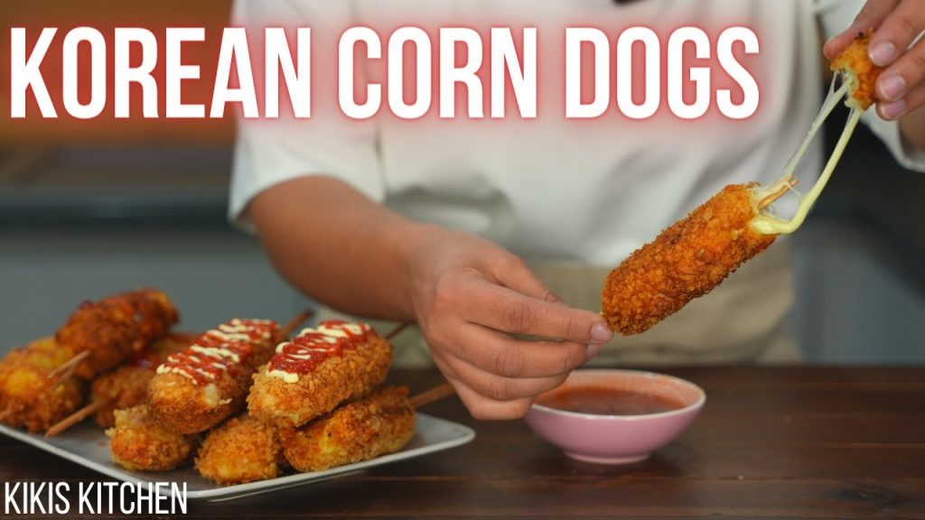 ENDLICH! Wir machen die berühmten koreanischen Corn Dogs – Korean Street Food mit Kiki