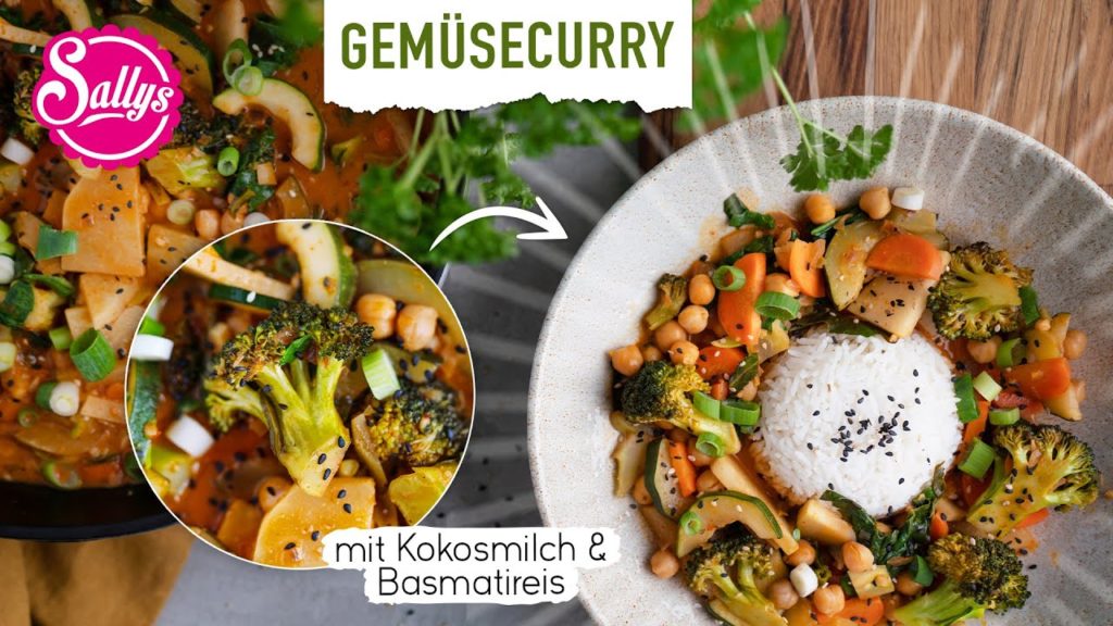 Veganes Gemüse Curry mit Basmatireis / Sallys Welt