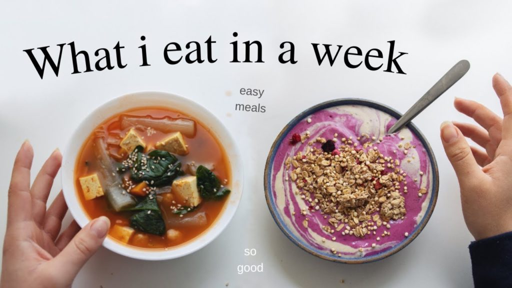 What I Eat in a Week (living by myself, vegan)
