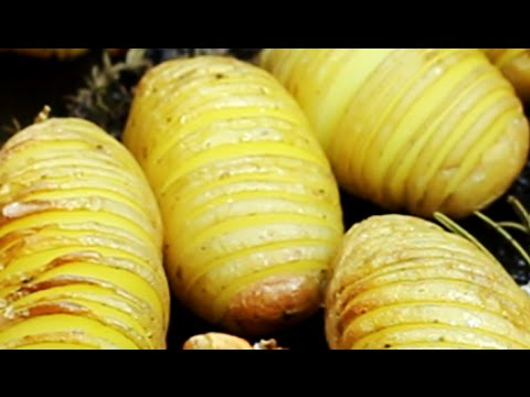 FÄCHERKARTOFFELN mit Frischkäsedip | vegetarische Hasselback Kartoffeln