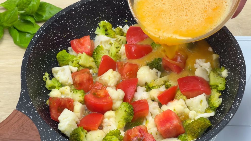 So gut, dass ich jetzt jeden Tag koche! Tolles Rezept! Gemüse Omelett! #79
