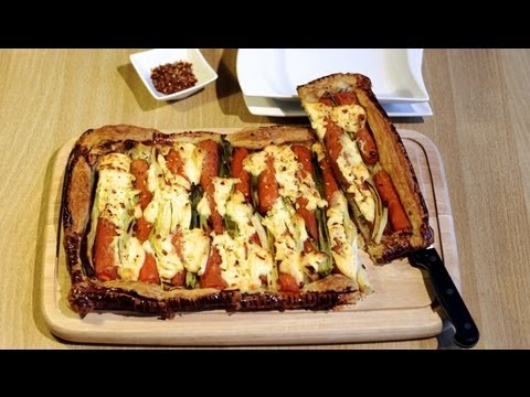 Vegetarische MÖHREN-TARTE | französische Küche