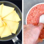 Lege 8 Scheiben Raclettekäse in die Pfanne und du wirst den besten Burger aller Zeiten servieren