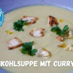 Cremige Blumenkohlsuppe mit Curry - vegan