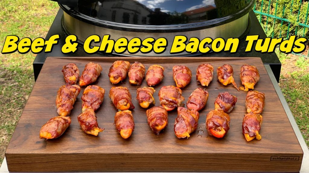 BEEF & CHEESE BACON TURDS – Gefüllte Snack Paprika vom Grill – Fingerfood super easy
