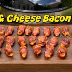 BEEF & CHEESE BACON TURDS - Gefüllte Snack Paprika vom Grill - Fingerfood super easy