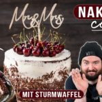 Hochzeitstorte mit Sturmwaffel / Naked Schwarzwälder Kirsch Torte / Sallys Welt