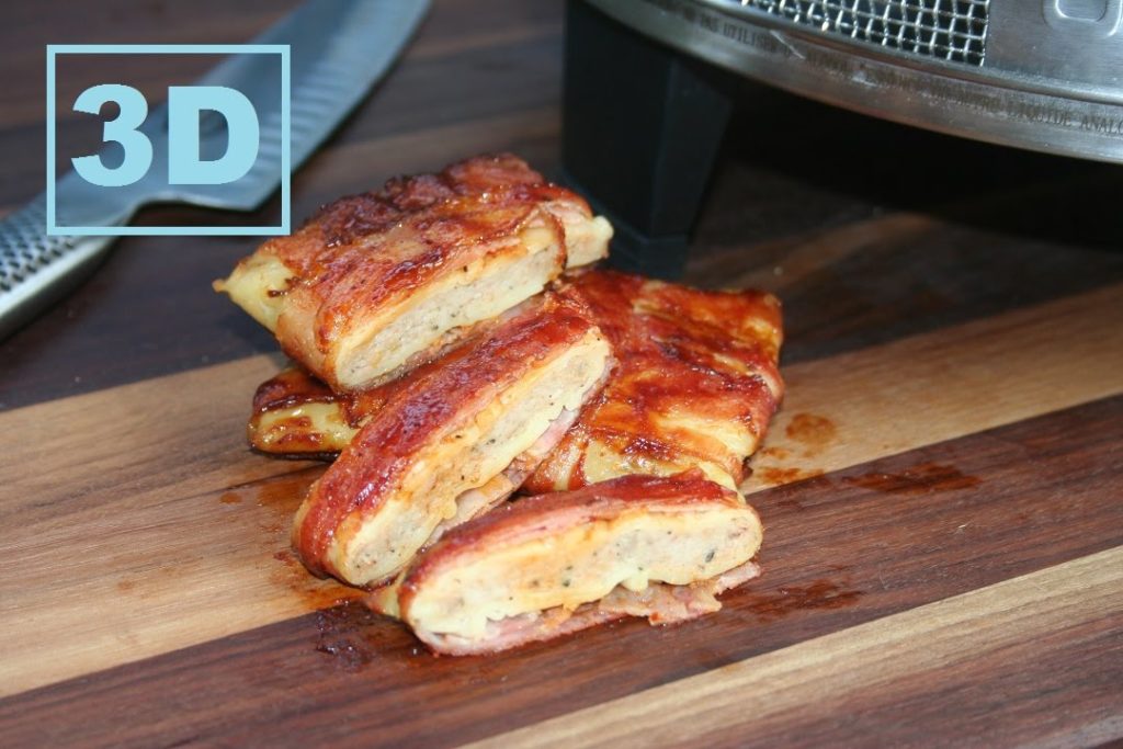 Bacon wrapped Maultäschle – Bacon umwickelte Maultaschen vom Grill (3D Version)