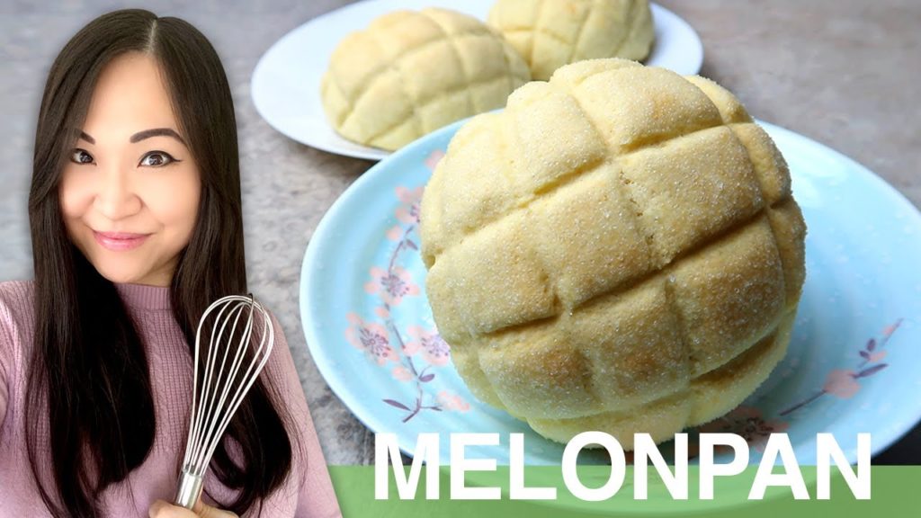 REZEPT: Melonpan | Japanisches Brot backen | süße Melonen Brötchen | fluffig weich | Melon Pan