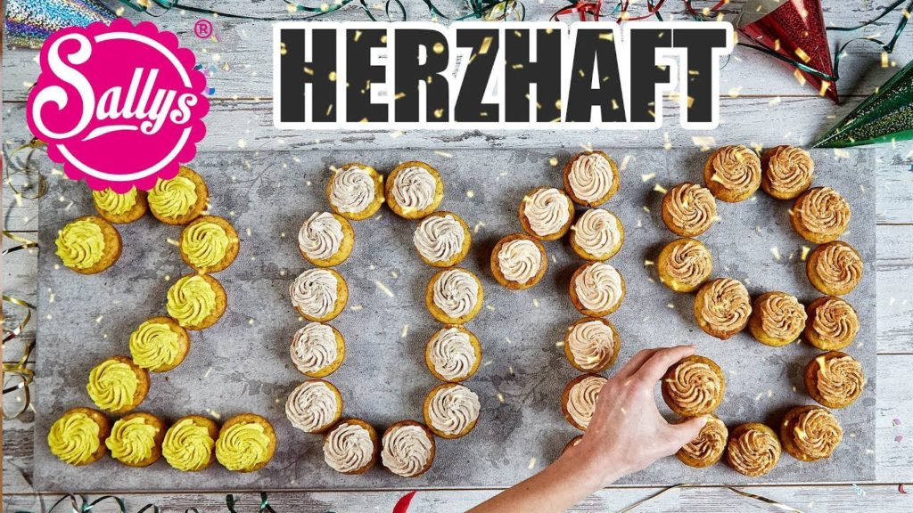 Silvester Muffins // 2019 // Herzhafte cupcakes / Sallys Welt